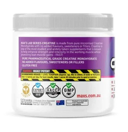 MAX CREATINE
